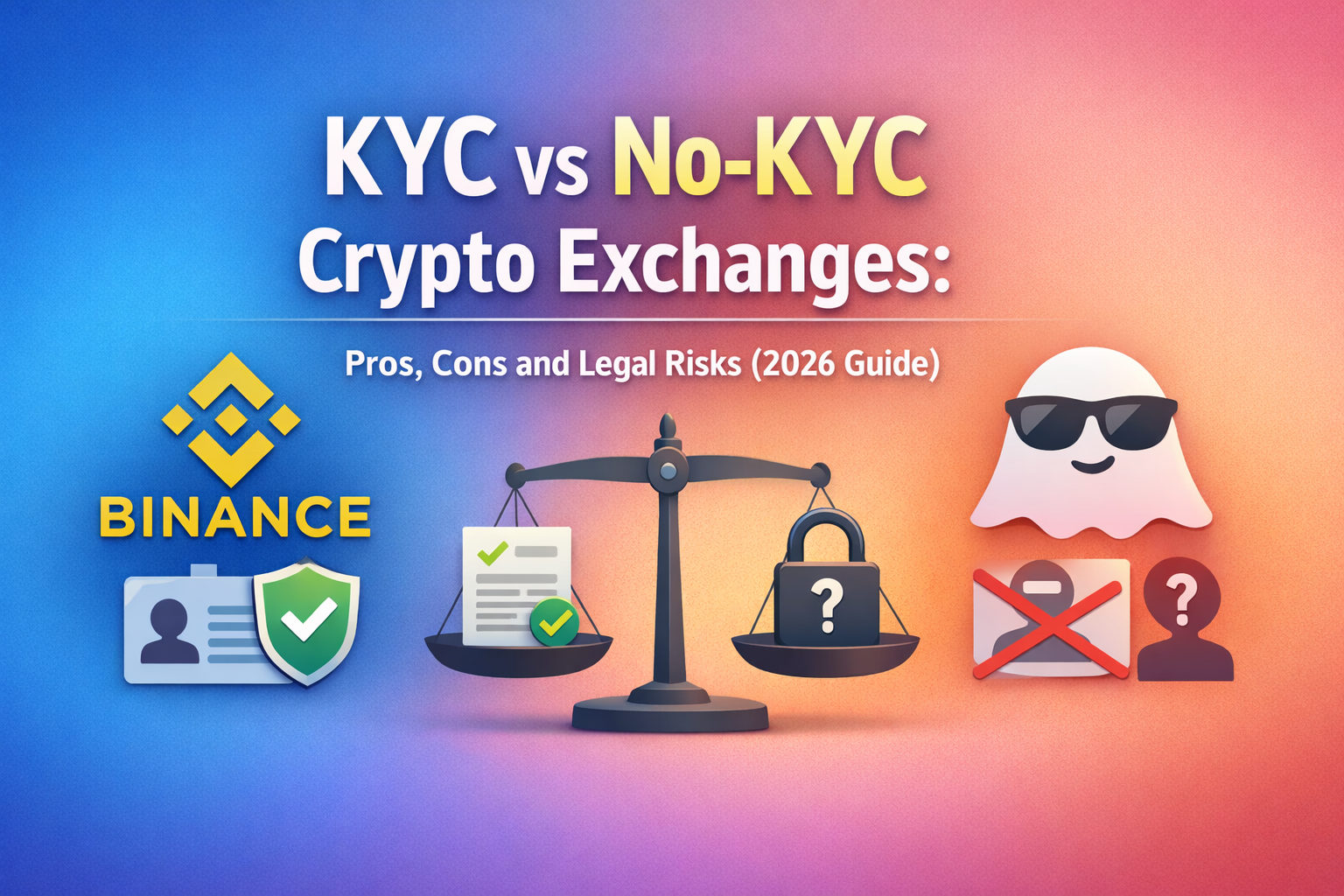 No KYC Crypto Exchange vs KYC: Pros, Cons and Legal Risks in 2026